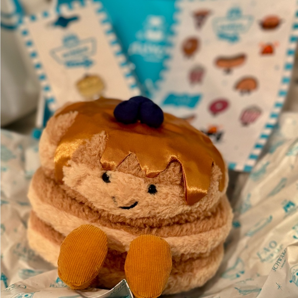 Fluffy Pancake Plush Toy